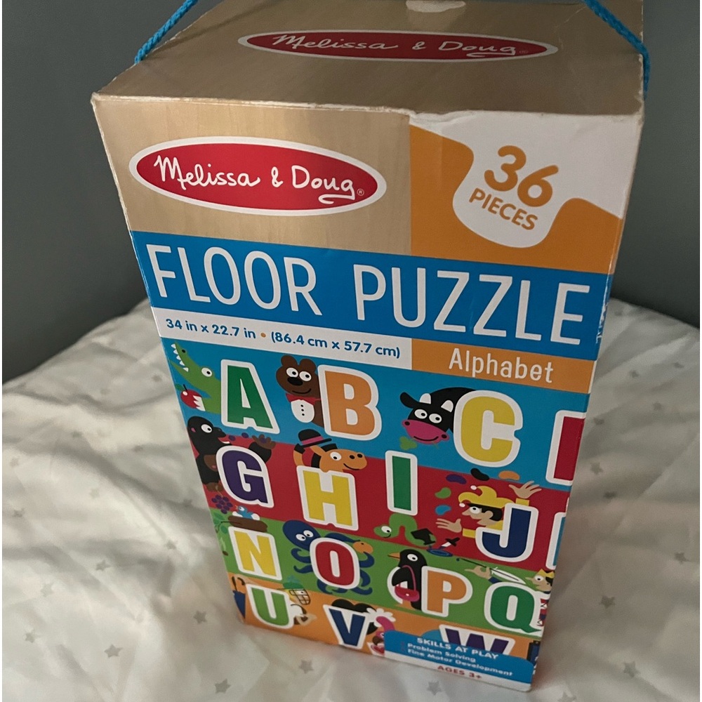 Floor Puzzle, Giant, 36 pieces, Melissa and Doug, Alphabet